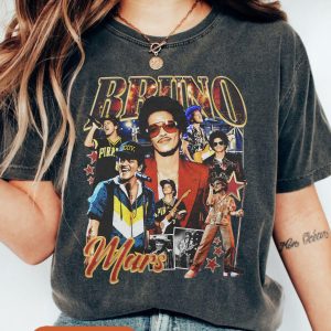 Bruno Mars T-Shirt, The Romantic Tour Vintage Rap Sweatshirt, 90s Retro Music Merch Hoodie