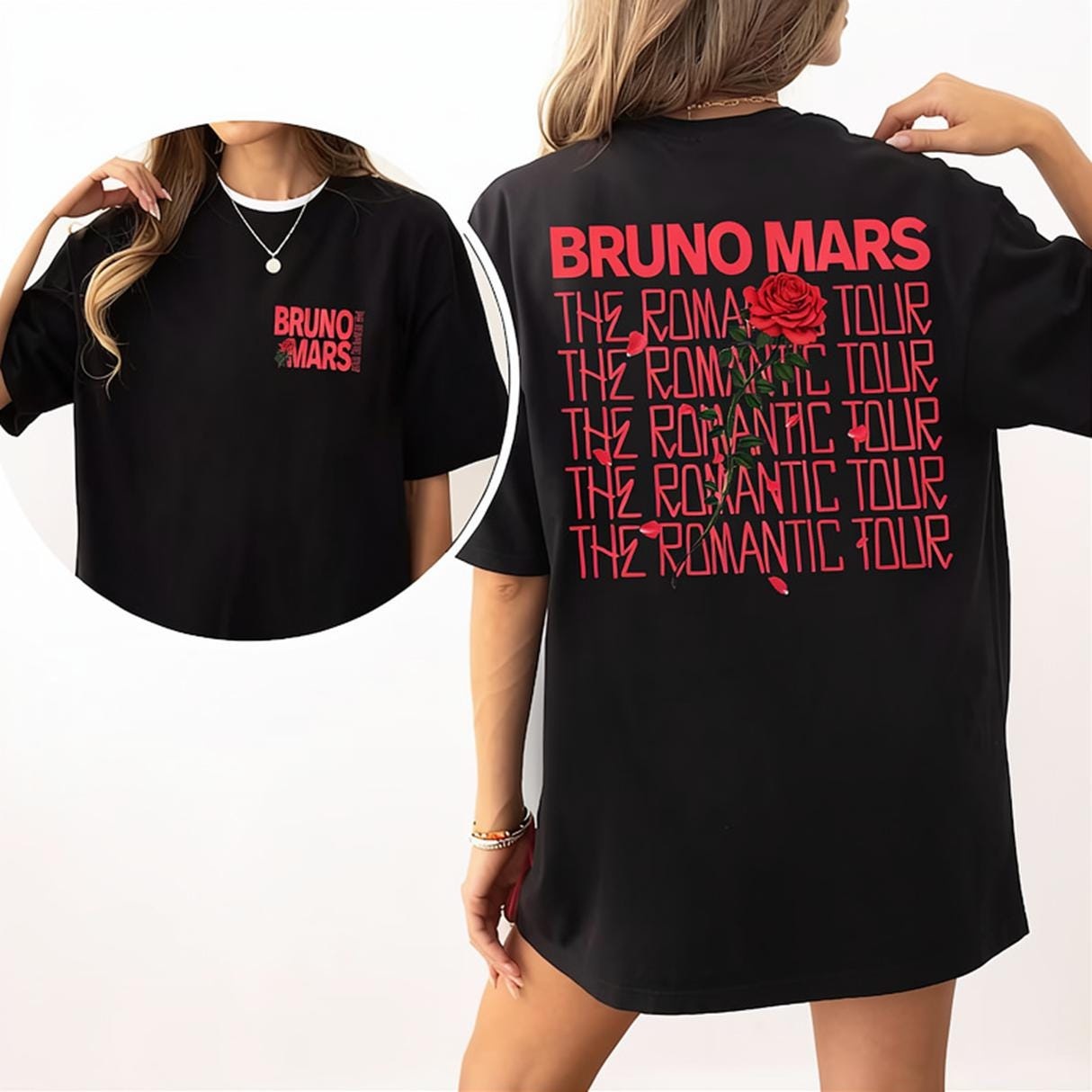 Bruno Mars The Romantic Tour T-Shirt 1