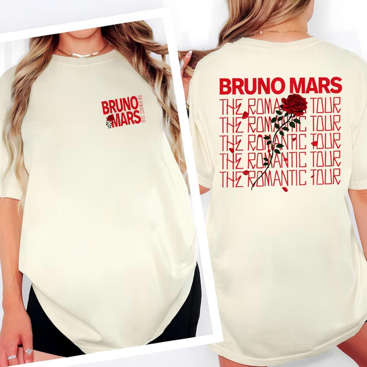 Bruno Mars The Romantic Tour T-Shirt 2