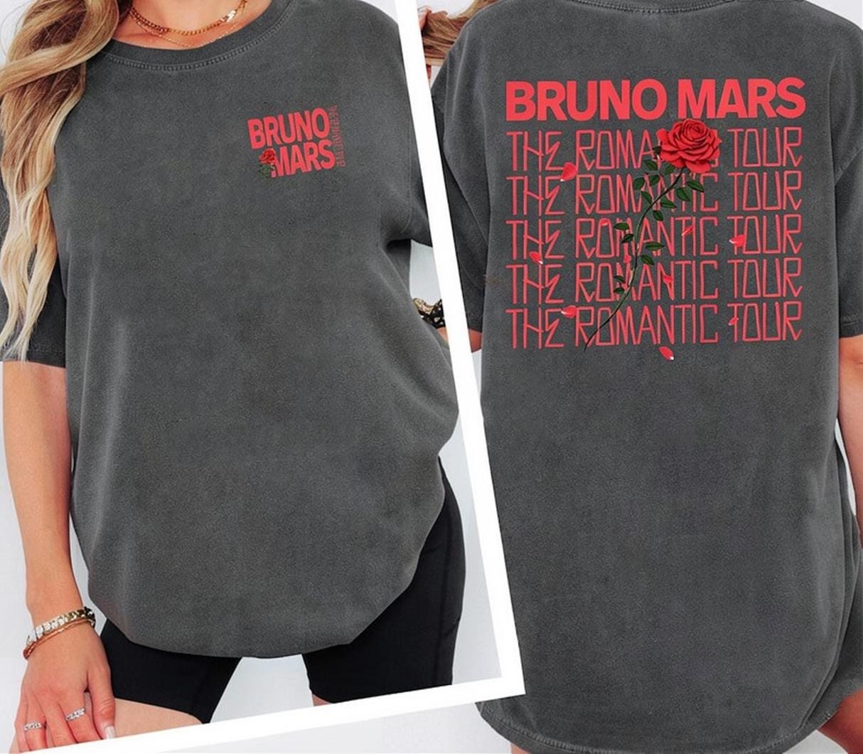 Bruno Mars The Romantic Tour T-Shirt 3