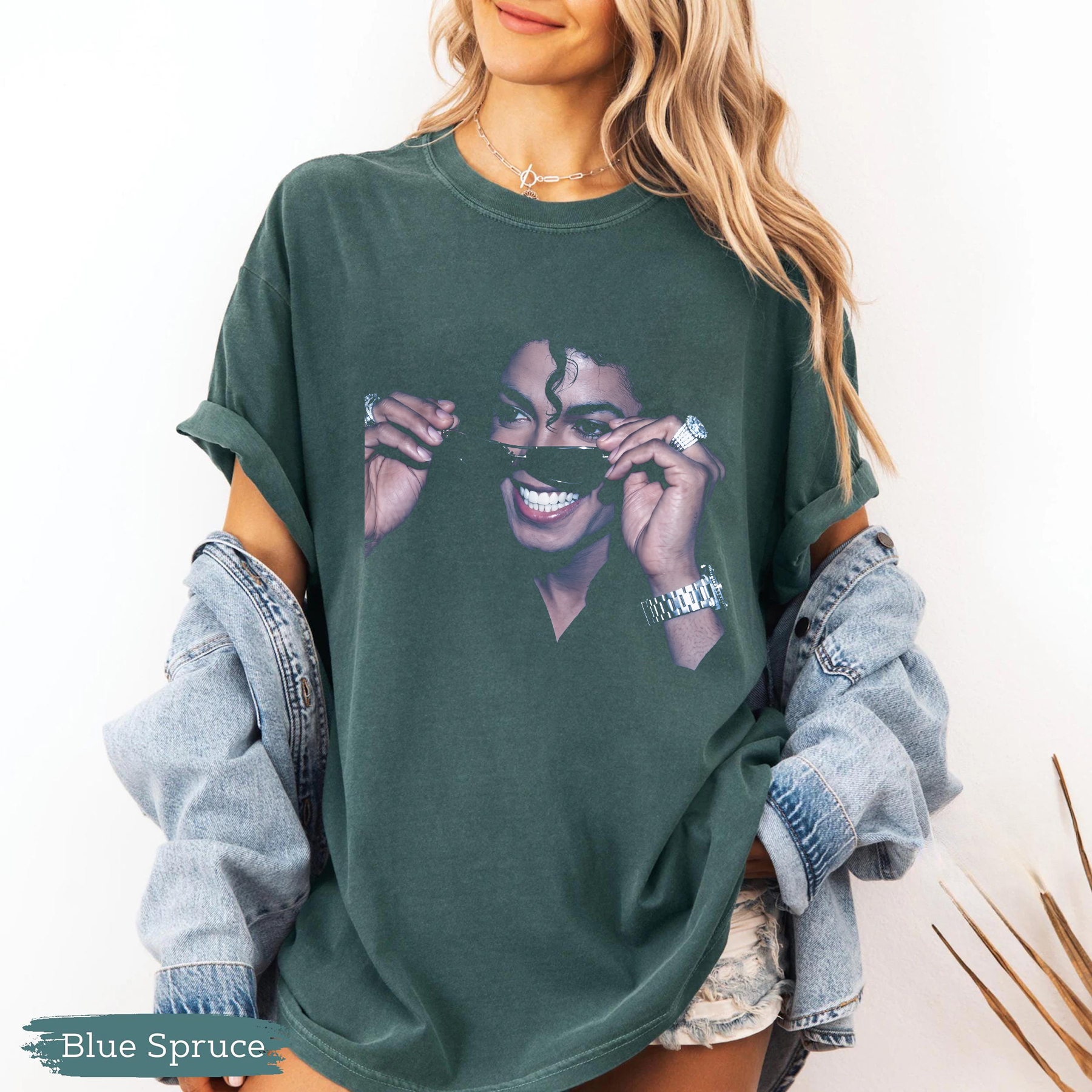 Vintage Jackson Michael Unisex T-shirt, King Of Pop Comfort Colors Shirt, MJ Fan Gifts (1)