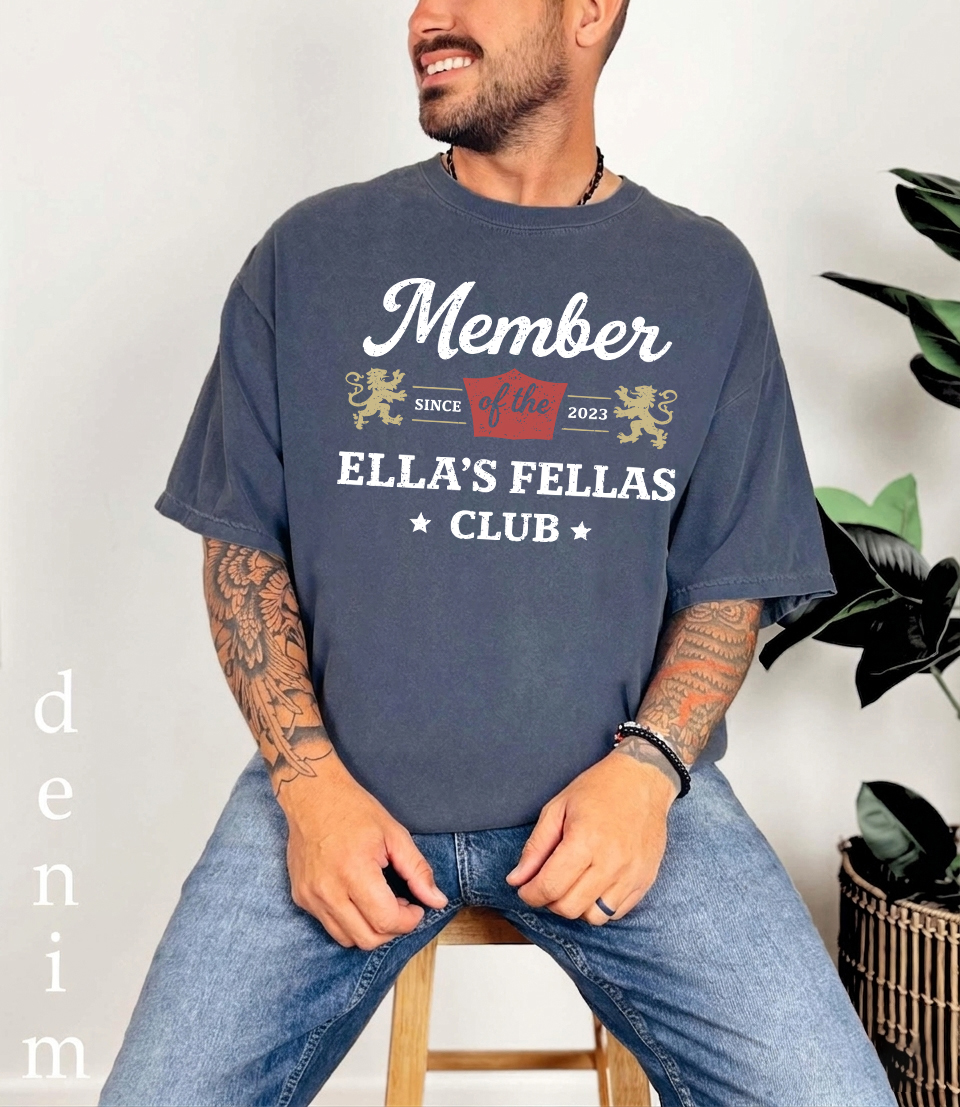 Ellas Fellas Club T-shirt, Western Country Concert Graphic Shirt, Vintage Rodeo Music Fan Tee,, Gift For Her Him (1)