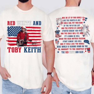 Red White and Blue Toby Keith Shirt, 4th Of July Tee