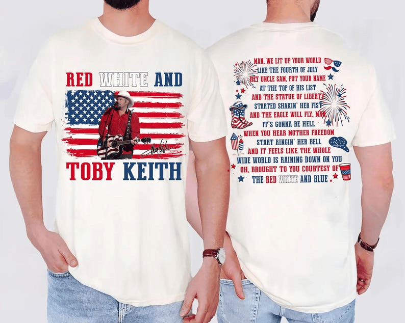 Red White and Blue Toby Keith Shirt, 4th Of July Tee
