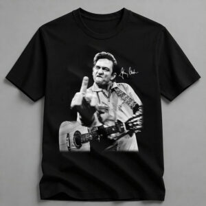 Vintage Johnny Cash Comfort Colors T-Shirt, Johnny Cash Middle Finger Tee