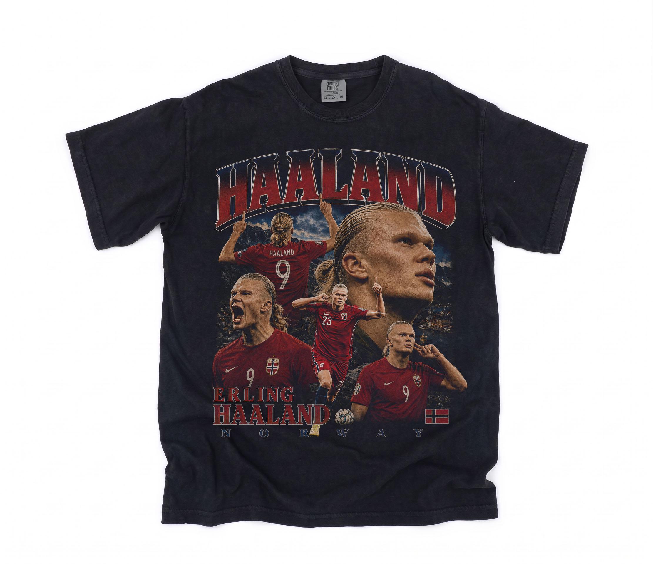 Erling Haaland Shirt, Haaland Norway Vintage T-Shirt (1)