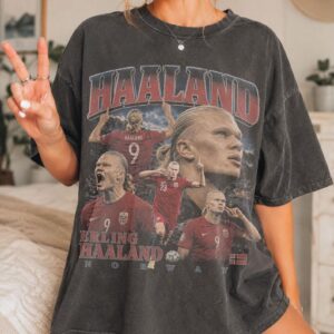 Erling Haaland Shirt, Haaland Norway Vintage T-Shirt