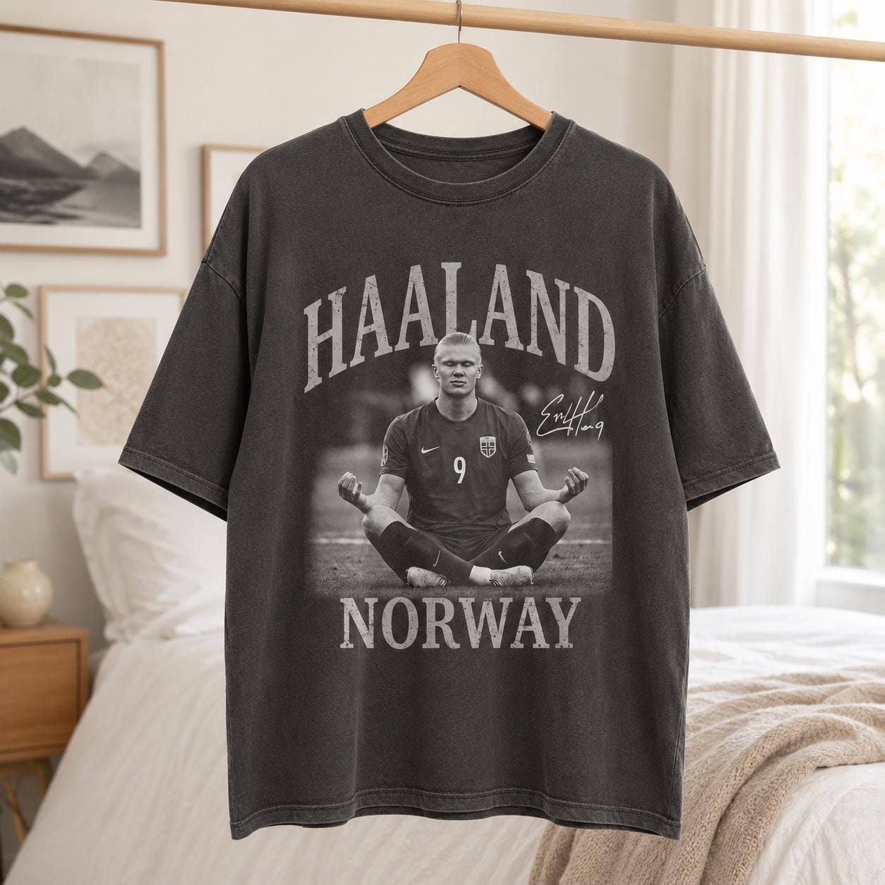 Erling Haaland Shirt, Haaland Norway Vintage T-Shirt (3)