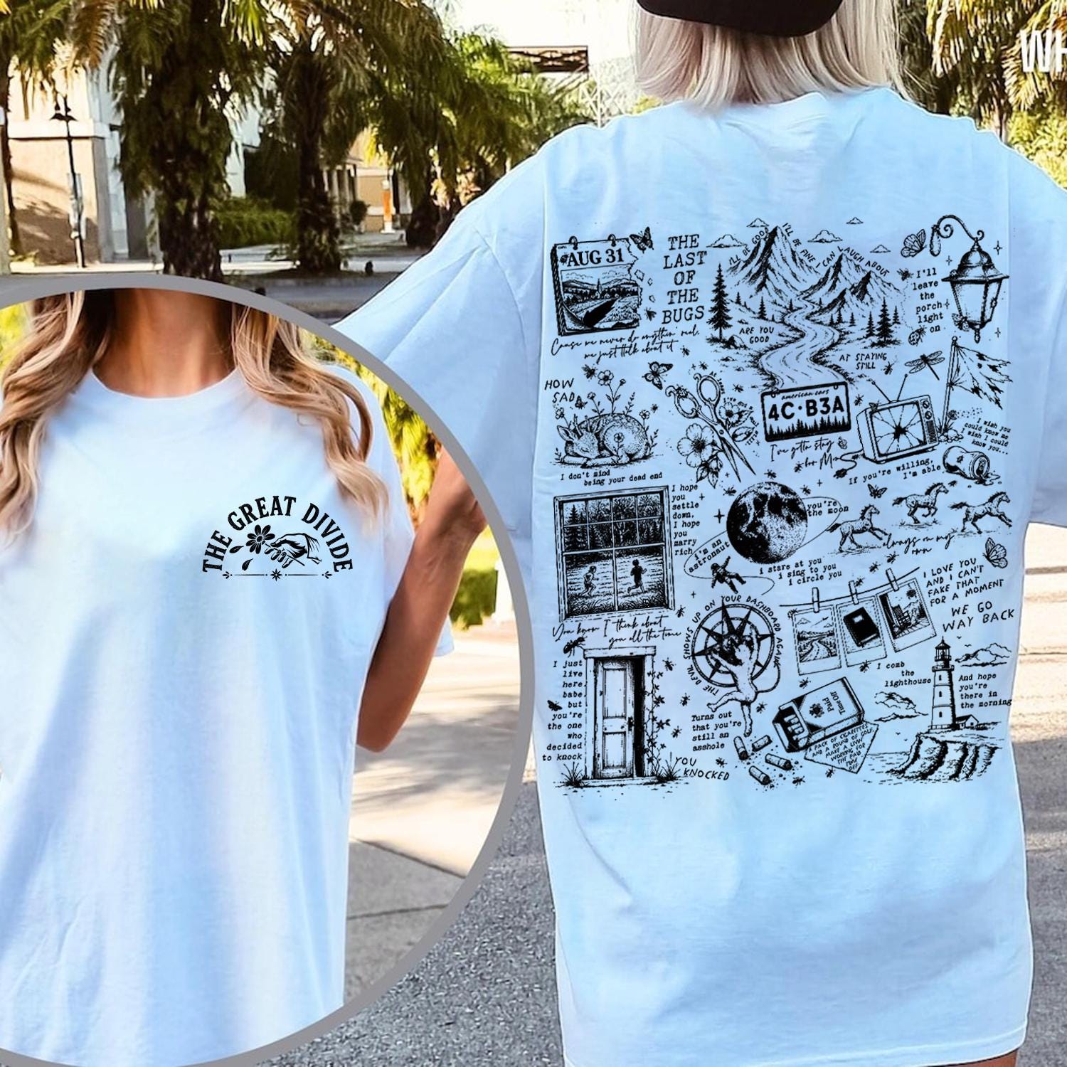 Great Divide Noah Kahan Tee, Folk Music Inspired Shirt (3)