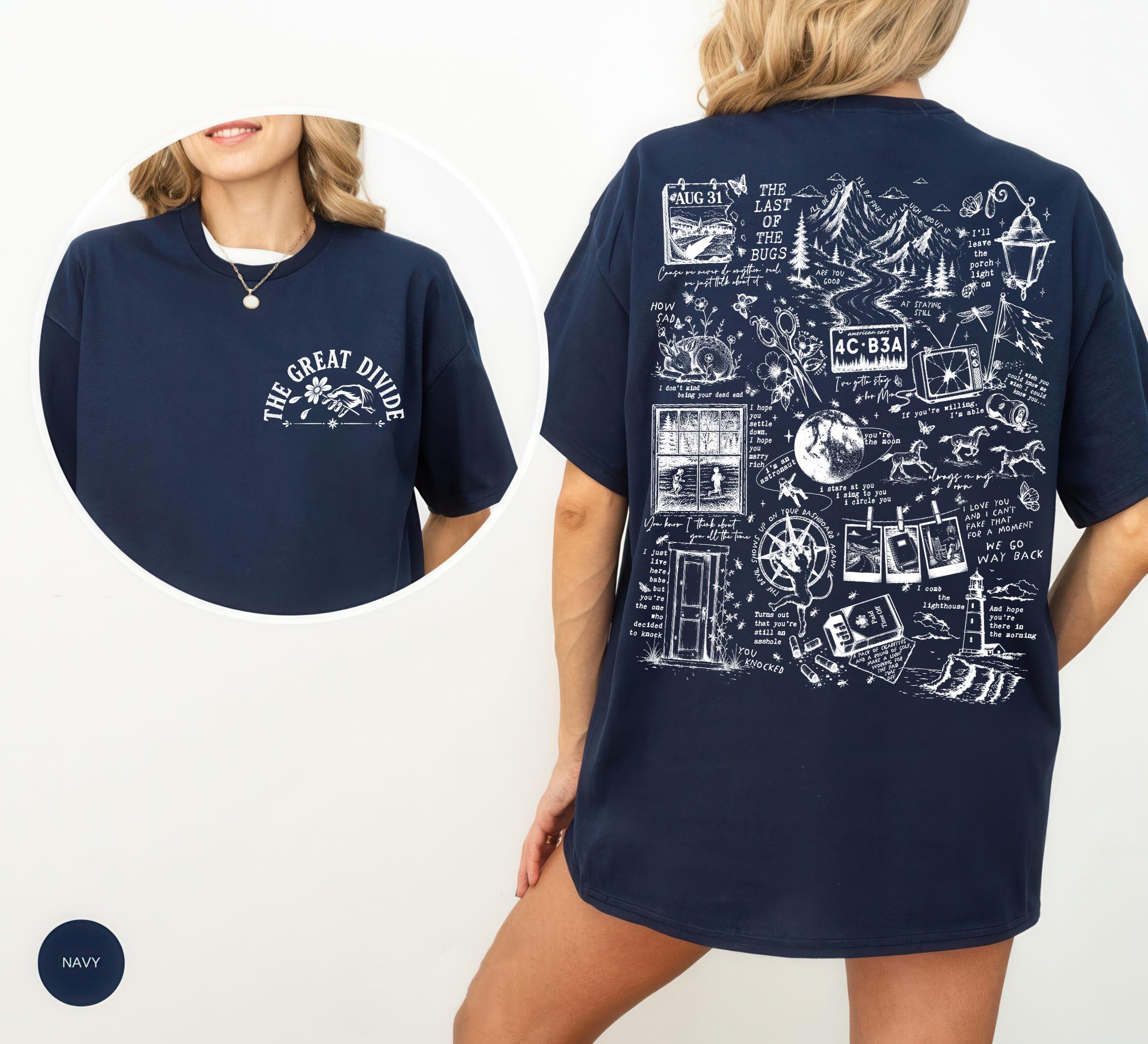 Great Divide Noah Kahan Tee, Folk Music Inspired Shirt (4)
