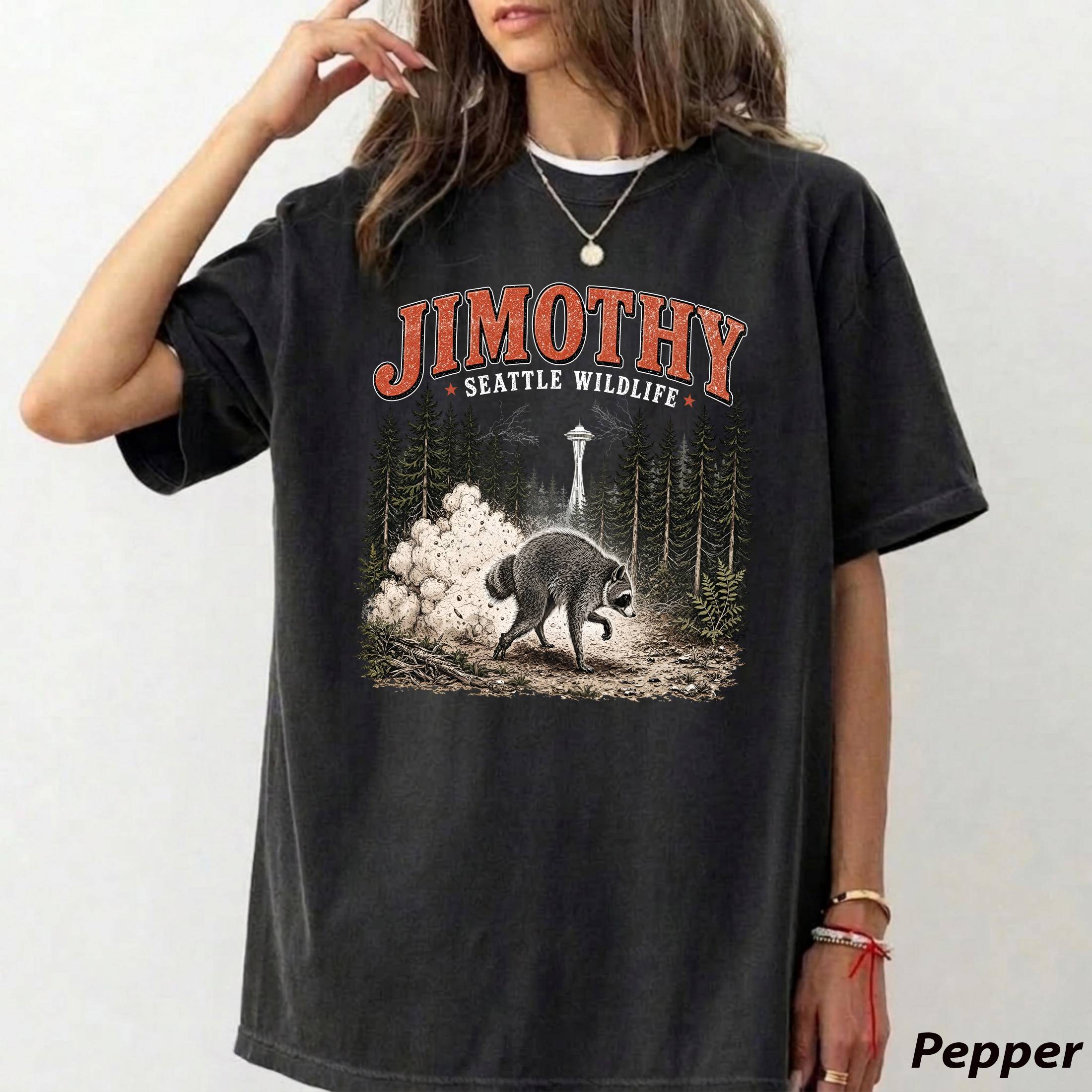 Jimothy Raccoon Shirt, Viral Seattle Raccoon Tee (1)