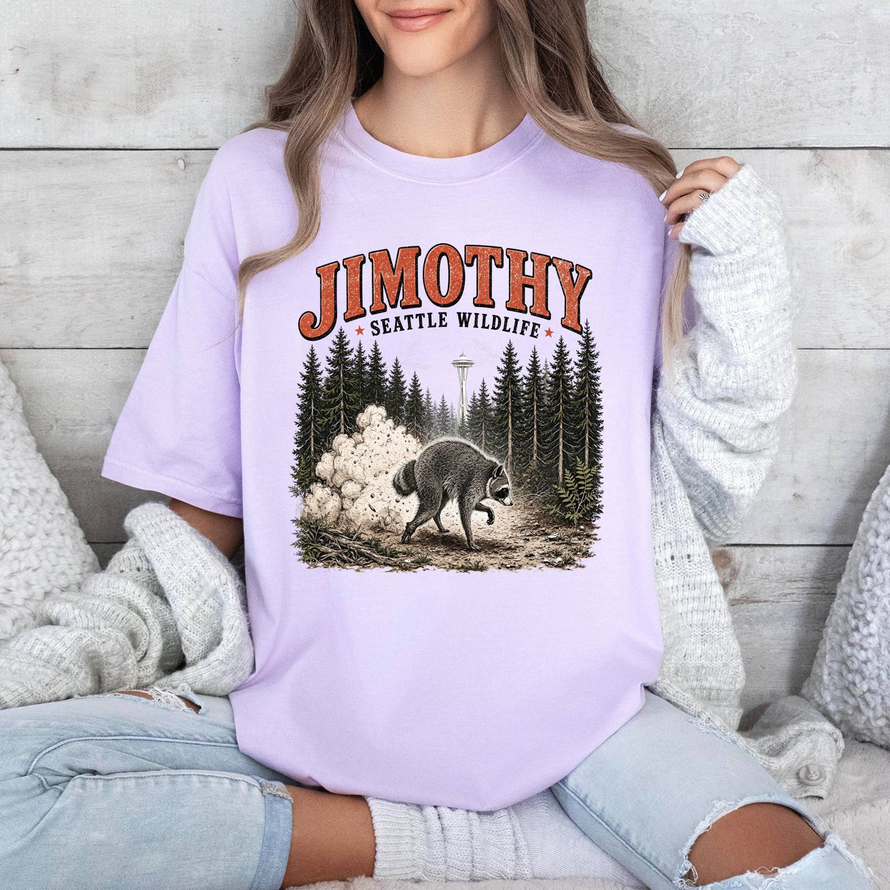 Jimothy Raccoon Shirt, Viral Seattle Raccoon Tee (4)