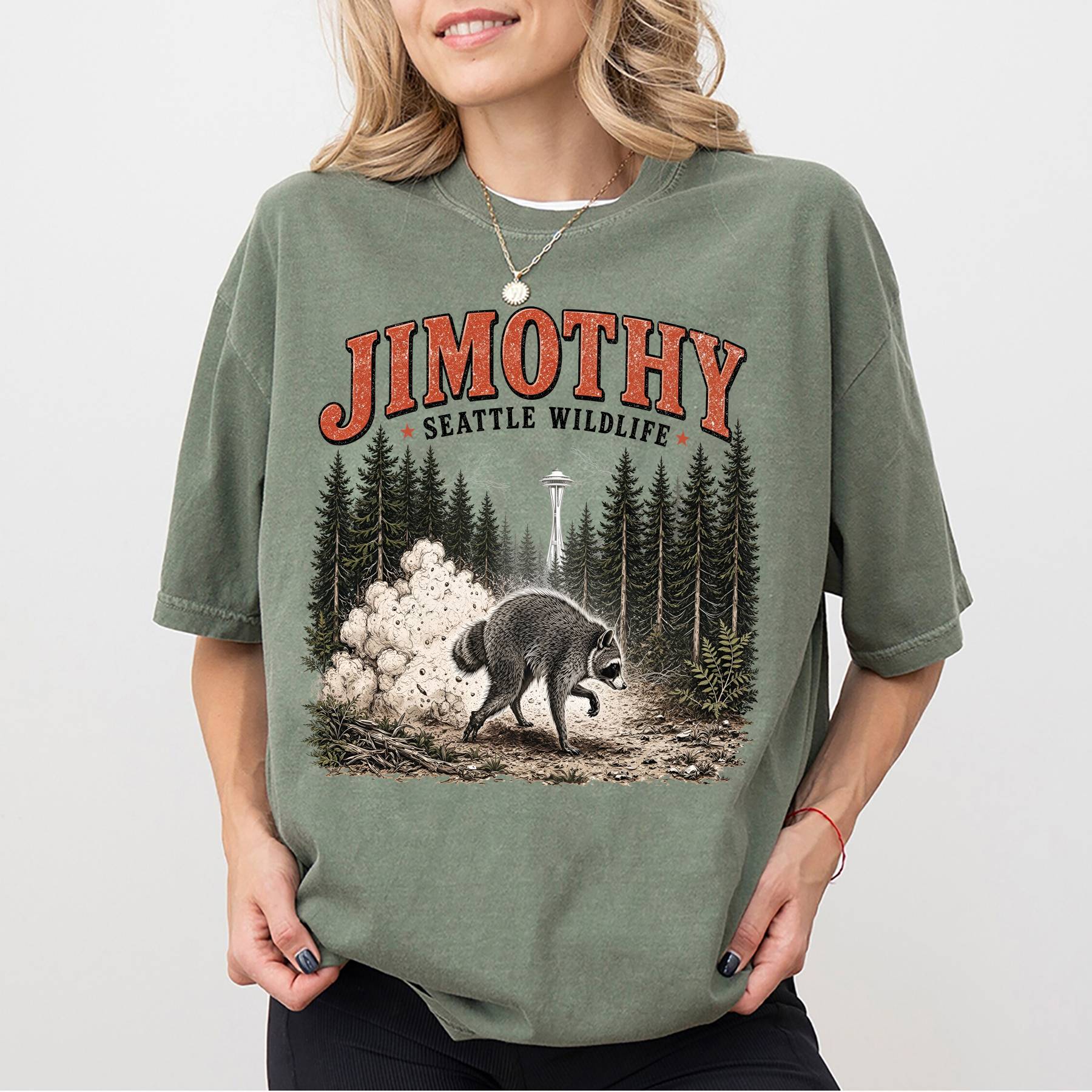 Jimothy Raccoon Shirt, Viral Seattle Raccoon Tee (5)