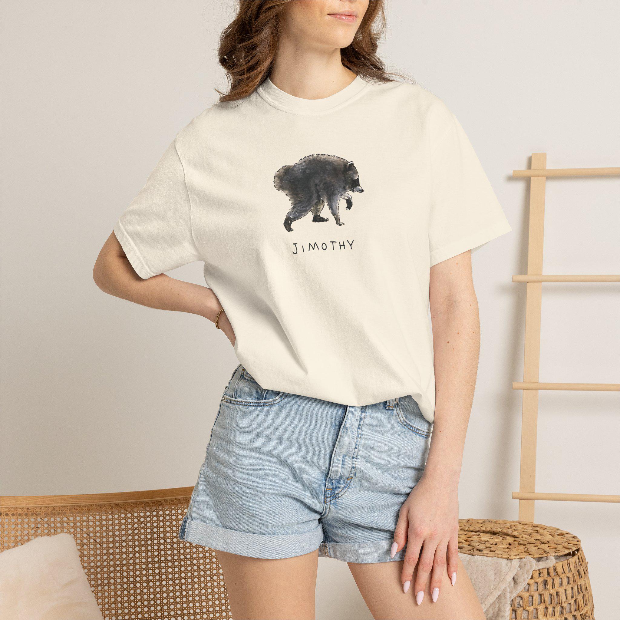 Jimothy Raccoon Viral Tee, Cute Raccoon Shirt (4)