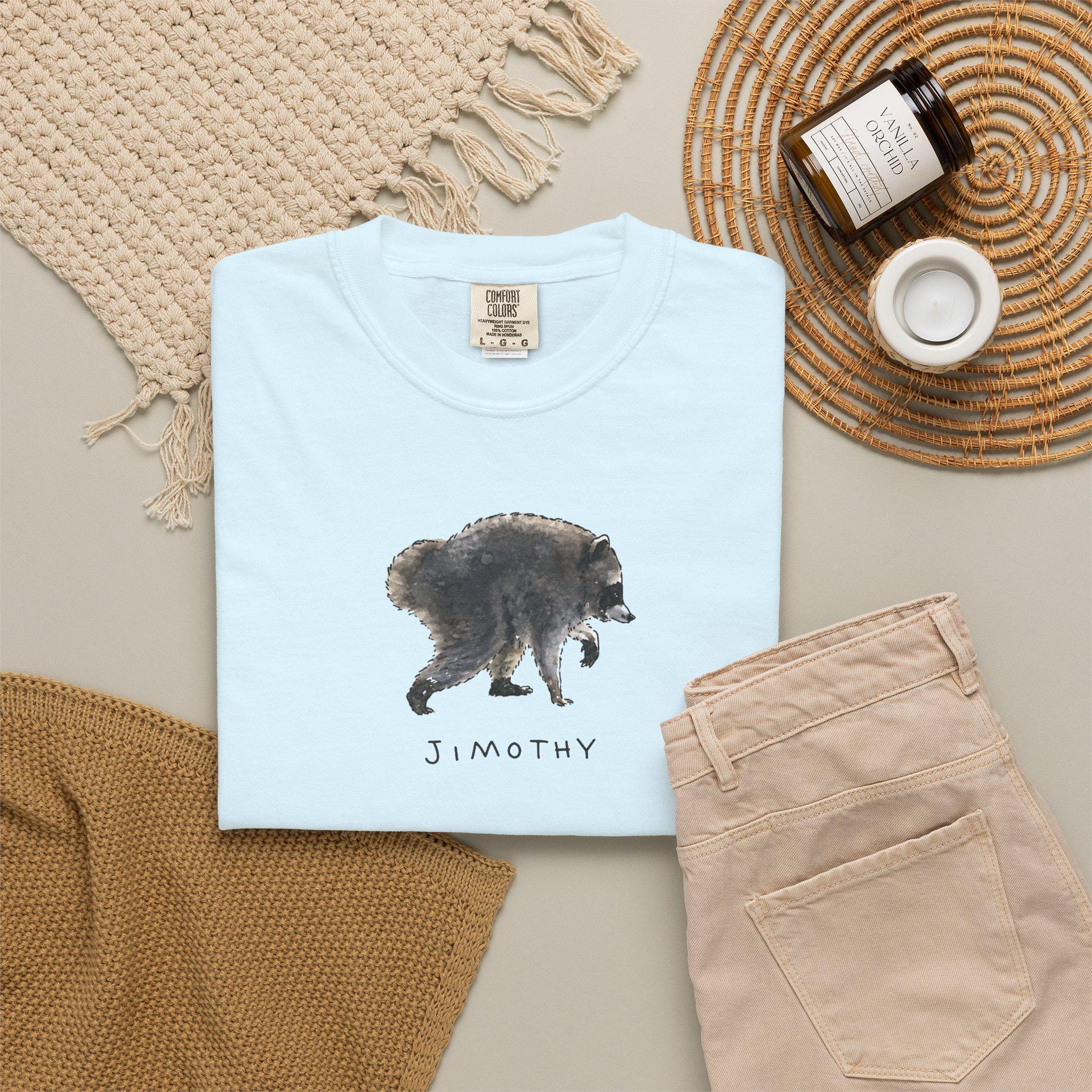 Jimothy Raccoon Viral Tee, Cute Raccoon Shirt (5)