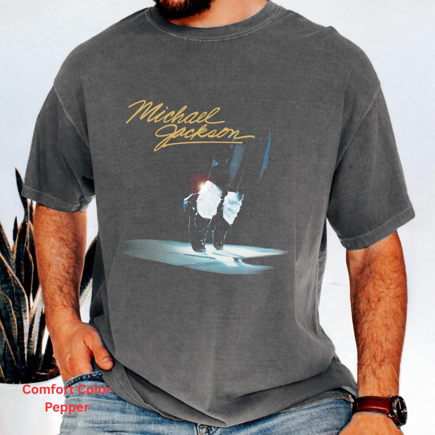 Michael Jackson Vintage Graphic T-Shirt, Unisex Cotton Tee (3)