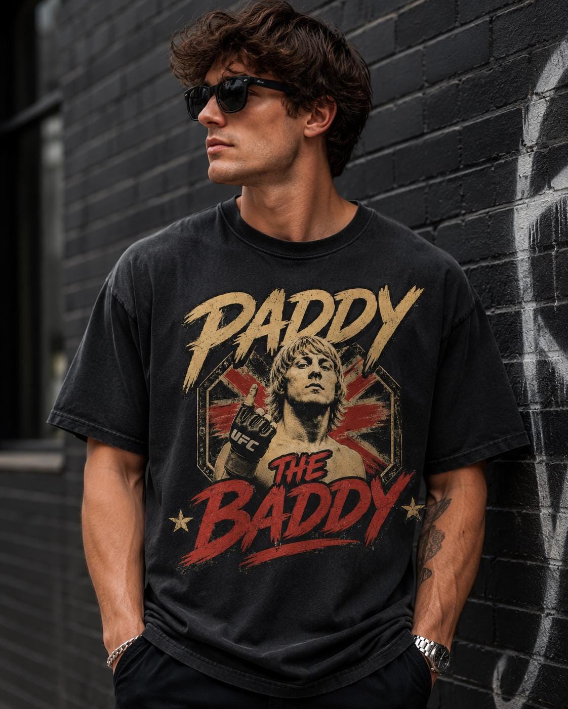 Paddy The Baddy Inspired Vintage MMA T-Shirt (1)