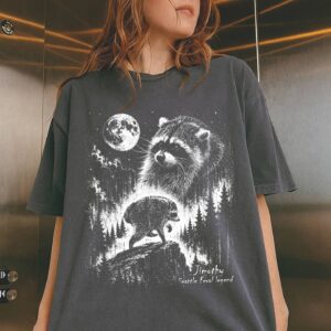 Vintage Jimothy Raccoon Shirt, Seattle Feral Legend T-shirt, Cute Raccoon Tee