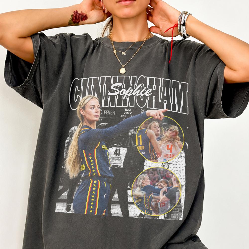 Vintage Sophie Cunningham Basketball Shirt, Sophie Cunningham POINTING Meme (1)