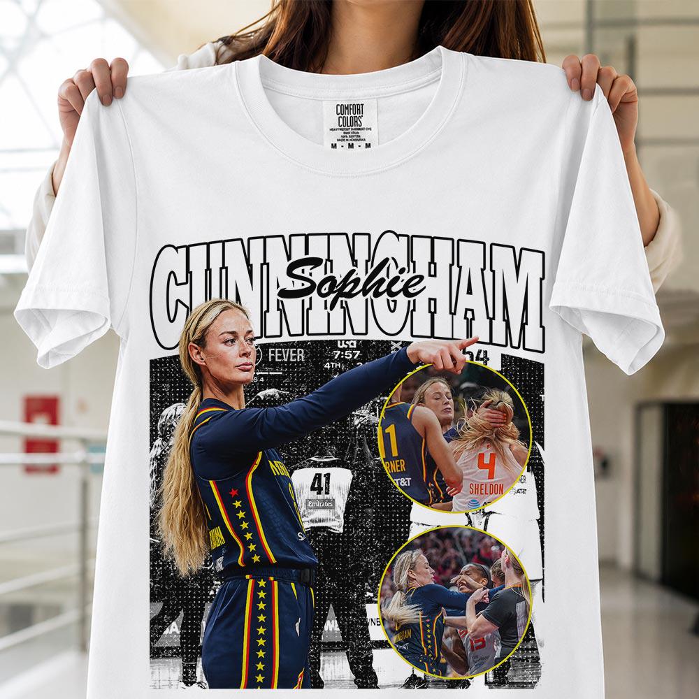 Vintage Sophie Cunningham Basketball Shirt, Sophie Cunningham POINTING Meme (2)