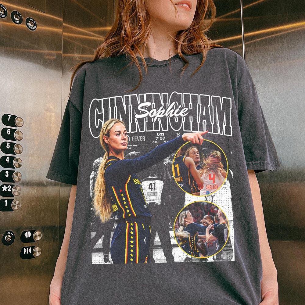 Vintage Sophie Cunningham Basketball Shirt, Sophie Cunningham POINTING Meme (4)