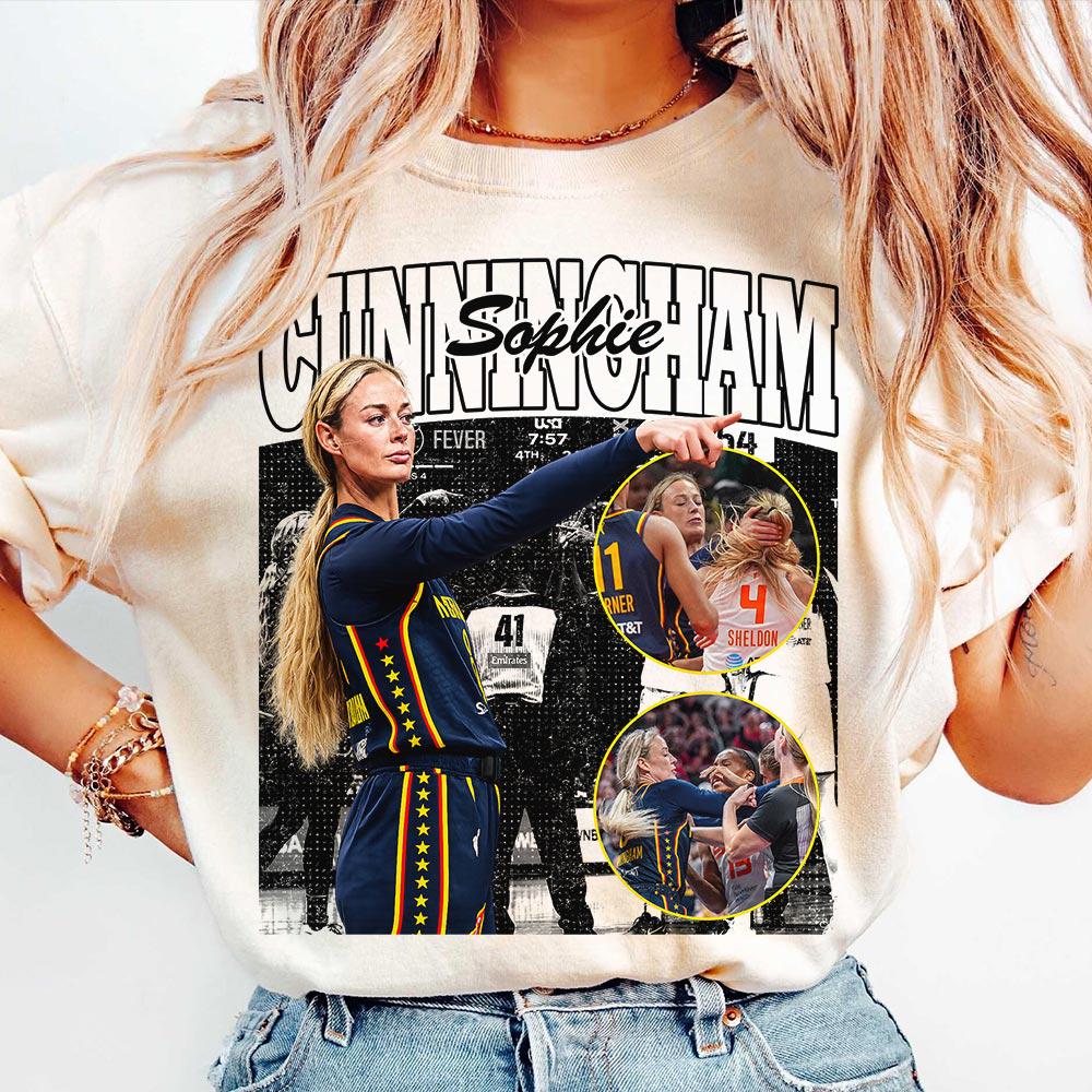 Vintage Sophie Cunningham Basketball Shirt, Sophie Cunningham POINTING Meme (5)