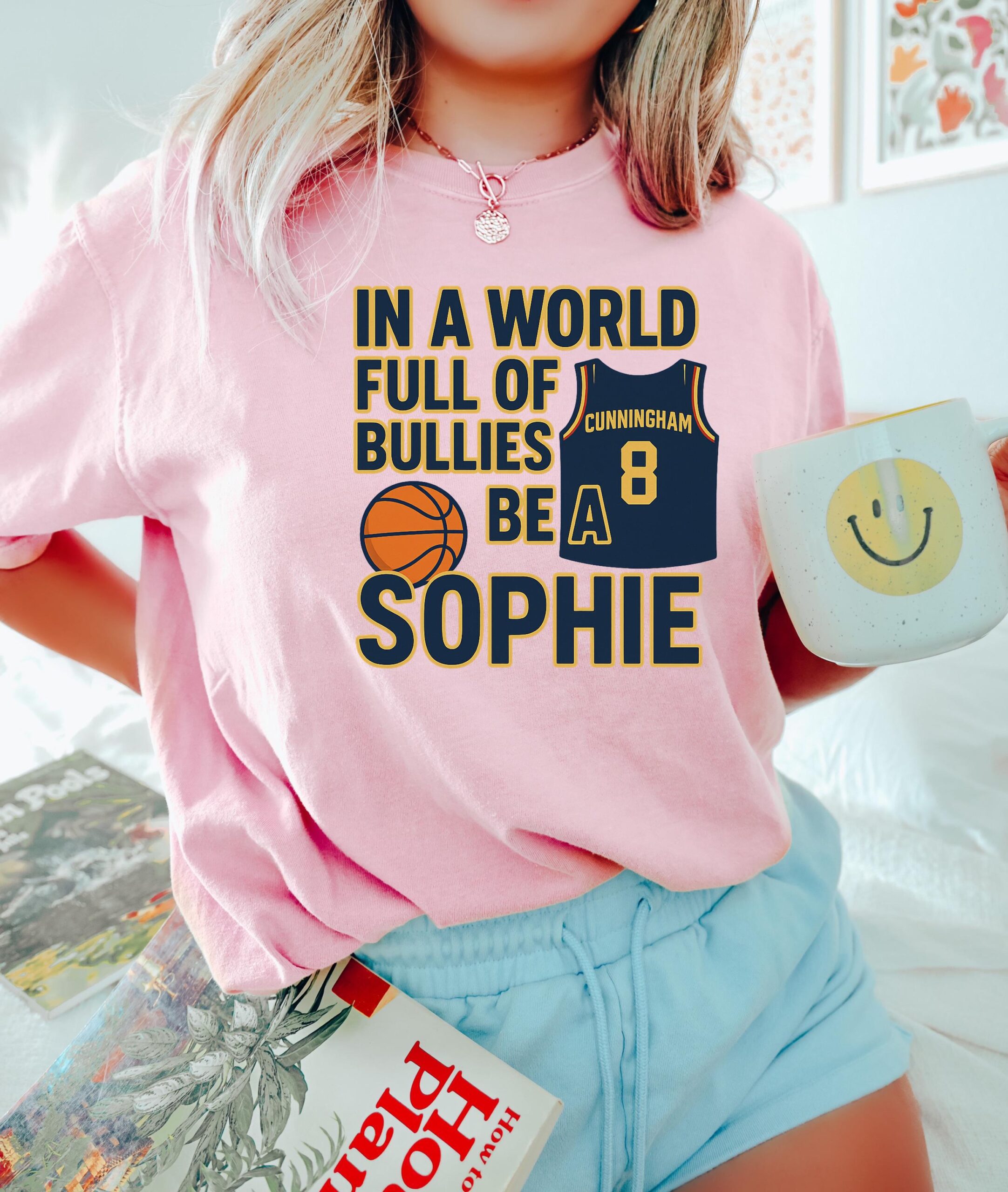 In a World Full of Bullies, Be Like Sophie Womens Basketball Fan Tee (3)