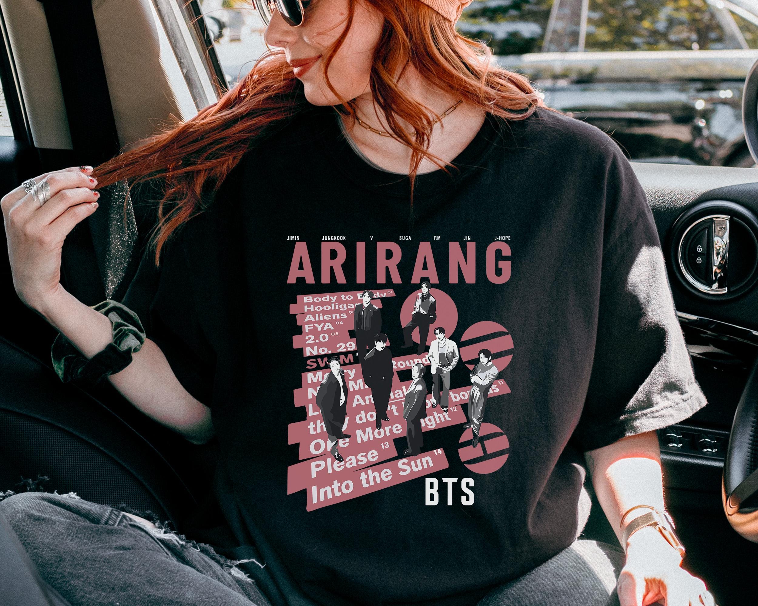 Retro BTS Arirang Tour Shirt, Trendy Summer Music Fan Gift (3)