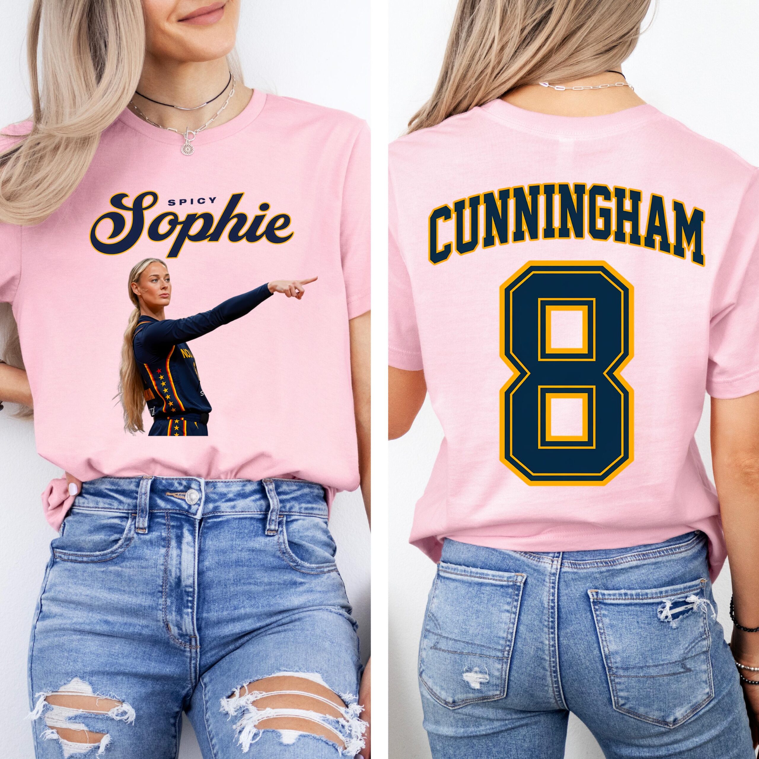 Shirt Spicy Sophie Cunningham 8 Fan Tee (4)