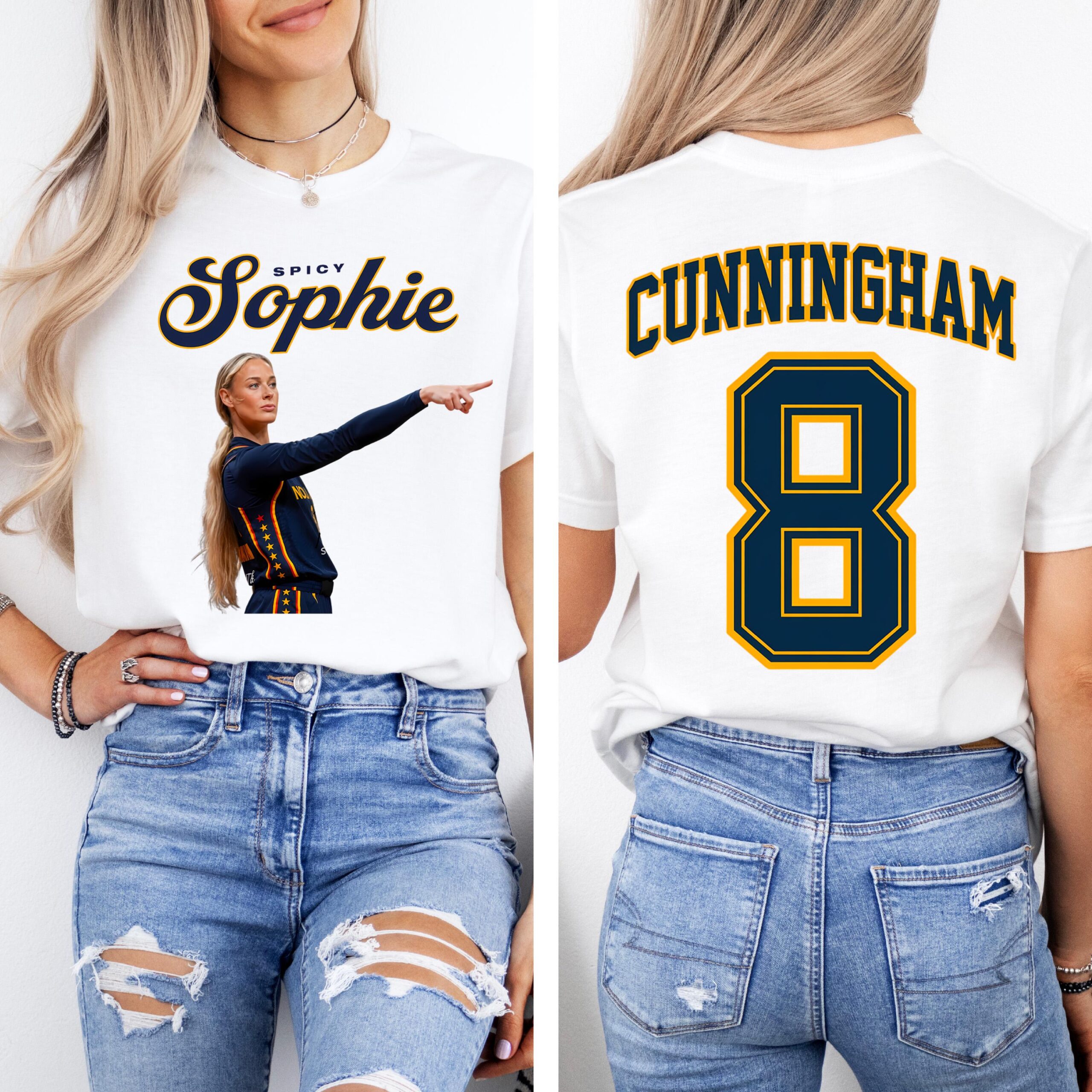Shirt Spicy Sophie Cunningham 8 Fan Tee (5)