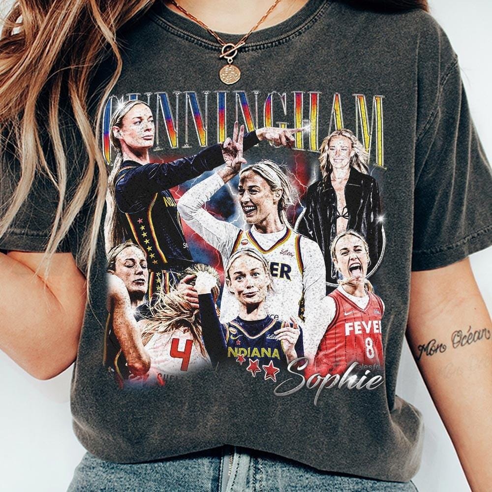 Sophie Cunningham Basketball Graphic Vintage Comfort Colors Shirt (1)
