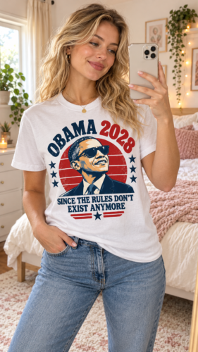 Obama 2028 Funny Political Shirt photo review