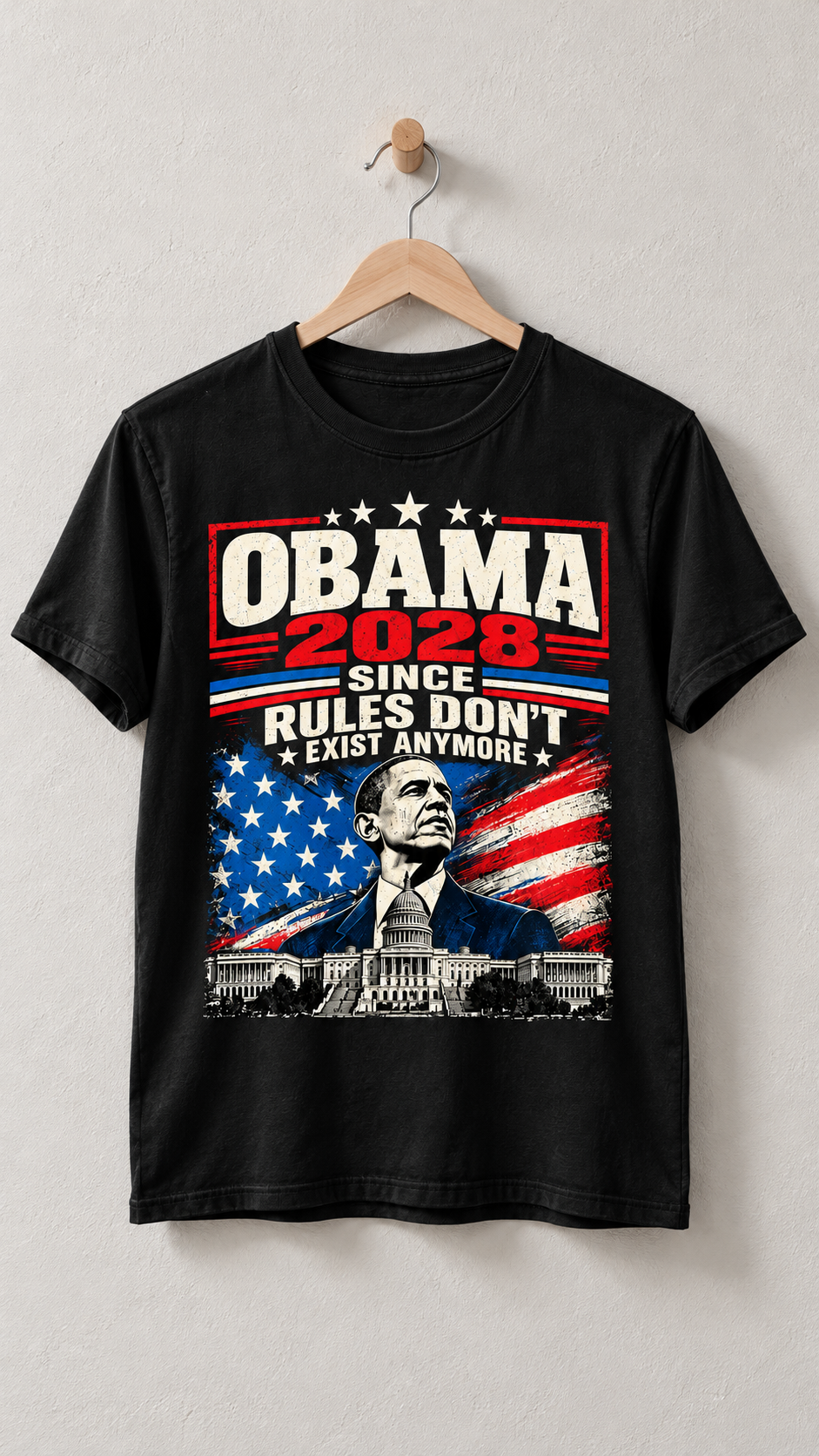 Obama 2028 Since Rules Don’t Exist Anymore Shirt (1)