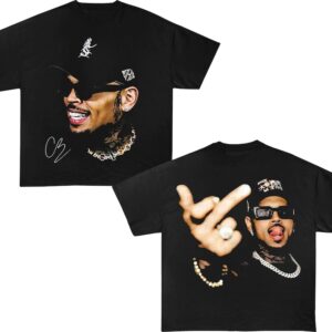 The Face Of Breezy Chris Brown 2 Sided Shirt
